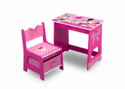 Delta Children Minnie Mouse Kids Wood Desk And Chair Set