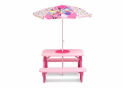 Delta Children Minnie Mouse 4 Seat Activity Picnic Table With Umbrella And LEGO Compatible Tabletop Outdoor 10 Delta Children Minnie Mouse 4 Seat Activity Picnic Table With Umbrella And LEGO Compatible Tabletop Outdoor