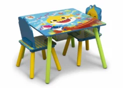 Delta Children Baby Shark Kids Table And Chair Set With Storage Gifts