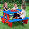 Delta Children Mickey Mouse 4 Seat Activity Picnic Table With LEGO Compatible Tabletop Outdoor 2 Delta Children Mickey Mouse 4 Seat Activity Picnic Table With LEGO Compatible Tabletop Outdoor