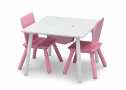 Delta Children Kids Table And Chair Set With Storage (2 Chairs Included)