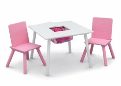 Delta Children Kids Table And Chair Set With Storage (2 Chairs Included)
