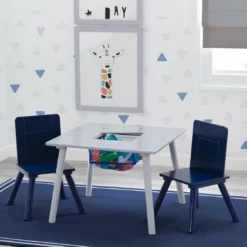 Delta Children Kids Table And Chair Set With Storage (2 Chairs Included)