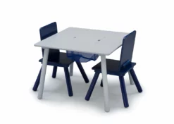 Delta Children Kids Table And Chair Set With Storage (2 Chairs Included)