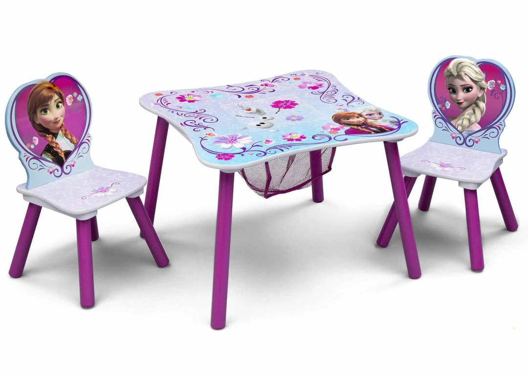 Delta Children Frozen Table & Chair Set With Storage 3 Delta Children Frozen Table & Chair Set With Storage