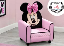 Delta Children Kids’ Chairs Minnie Mouse Figural Upholstered Kids Chair