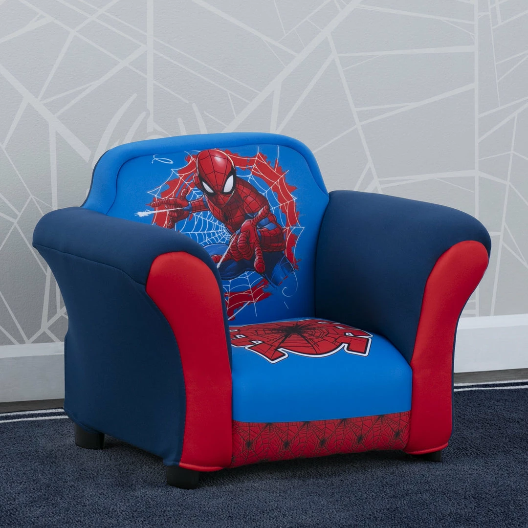 Delta Children Spider-Man Upholstered Chair With Sculpted Plastic Frame 3 Delta Children Spider-Man Upholstered Chair With Sculpted Plastic Frame