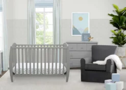 Delta Children Taylor 4-in-1 Convertible Crib Baby Cribs