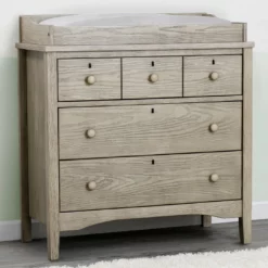 Delta Children Dressers & Changing Tables Farmhouse 3 Drawer Dresser With Changing Top