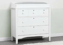 Delta Children Dressers & Changing Tables Farmhouse 3 Drawer Dresser With Changing Top