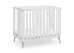 Delta Children Baby Cribs Essex Convertible Mini Baby Crib With 2.75-Inch Mattress