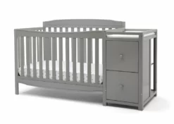 Delta Children Baby Cribs Mason Convertible 6-in-1 Crib And Changer