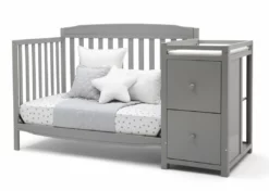 Delta Children Baby Cribs Mason Convertible 6-in-1 Crib And Changer