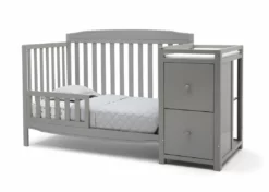 Delta Children Baby Cribs Mason Convertible 6-in-1 Crib And Changer