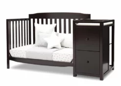 Delta Children Baby Cribs Mason Convertible 6-in-1 Crib And Changer