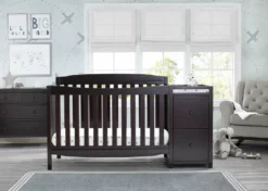 Delta Children Baby Cribs Mason Convertible 6-in-1 Crib And Changer