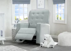 Delta Children Gavin Nursery Glider Swivel Recliner Featuring LiveSmart Fabric By Culp Gliders & Rocking Chairs