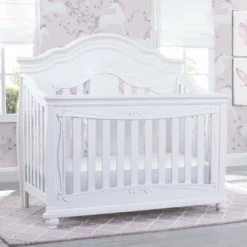 Simmons Kids Fairytale 5-in-1 Convertible Crib With Conversion Rails Baby Cribs