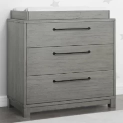 Simmons Kids Willow 3 Drawer Dresser With Changing Top Dressers & Changing Tables