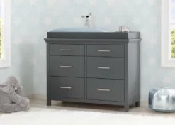 Simmons Kids Avery 6 Drawer Dresser With Changing Top Dressers & Changing Tables
