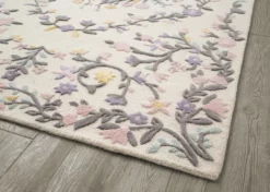 Delta Children Floral Garden Hand-Tufted Wool Blend Area Rug 5x8