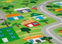 Delta Children Extra Large Road Map Activity Rug For Girls And Boys - 78-inch L X 54-inch W