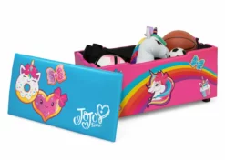 Delta Children JoJo Siwa Upholstered Storage Bench For Kids