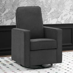 Delta Children Skye Nursery Glider Swivel Chair With LiveSmart Fabric