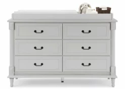 Simmons Kids Juliette 6 Drawer Dresser With Changing Top Dressers & Changing Tables