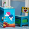 Delta Children Baby Shark Wood Art Desk And Chair Set With Dry Erase Top And Reusable Stickers Activity Desks 2 Delta Children Baby Shark Wood Art Desk And Chair Set With Dry Erase Top And Reusable Stickers Activity Desks