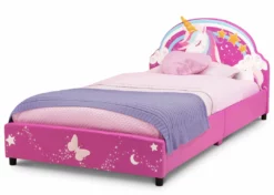 Delta Children Unicorn Upholstered Twin Bed