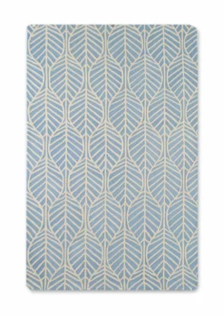 Delta Children Blue Palm Hand-Tufted 100% Wool Area Rug 5x8 What's New