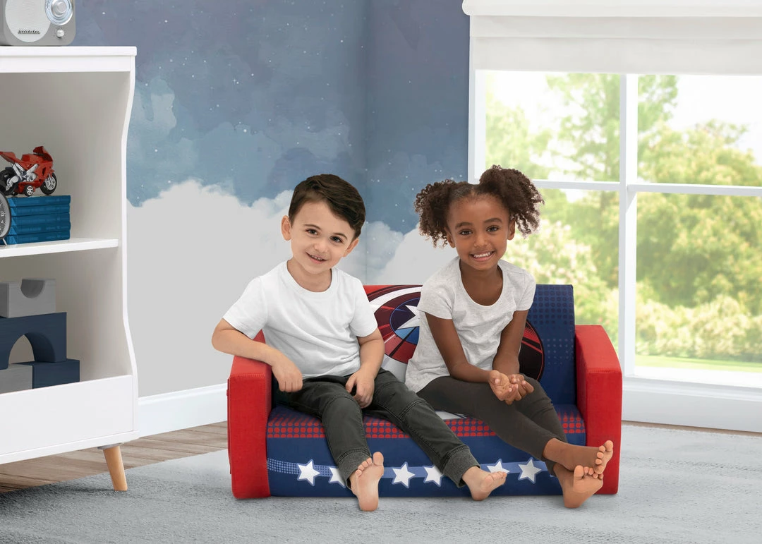 Delta Children Avengers Cozee Flip-Out Sofa - 2-in-1 Convertible Sofa To Lounger For Kids 2 Delta Children Avengers Cozee Flip-Out Sofa - 2-in-1 Convertible Sofa To Lounger For Kids