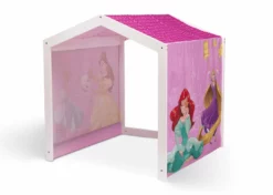 Delta Children Princess Indoor Playhouse With Fabric Tent For Boys And Girls