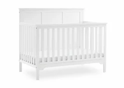 Delta Children Sweet Beginnings Sage Flat Top 6-in-1 Convertible Crib