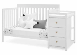 Delta Children Baby Cribs Flynn 5-in-1 Convertible Crib And Changer