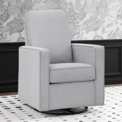 Delta Children Skye Nursery Glider Swivel Chair With LiveSmart Fabric