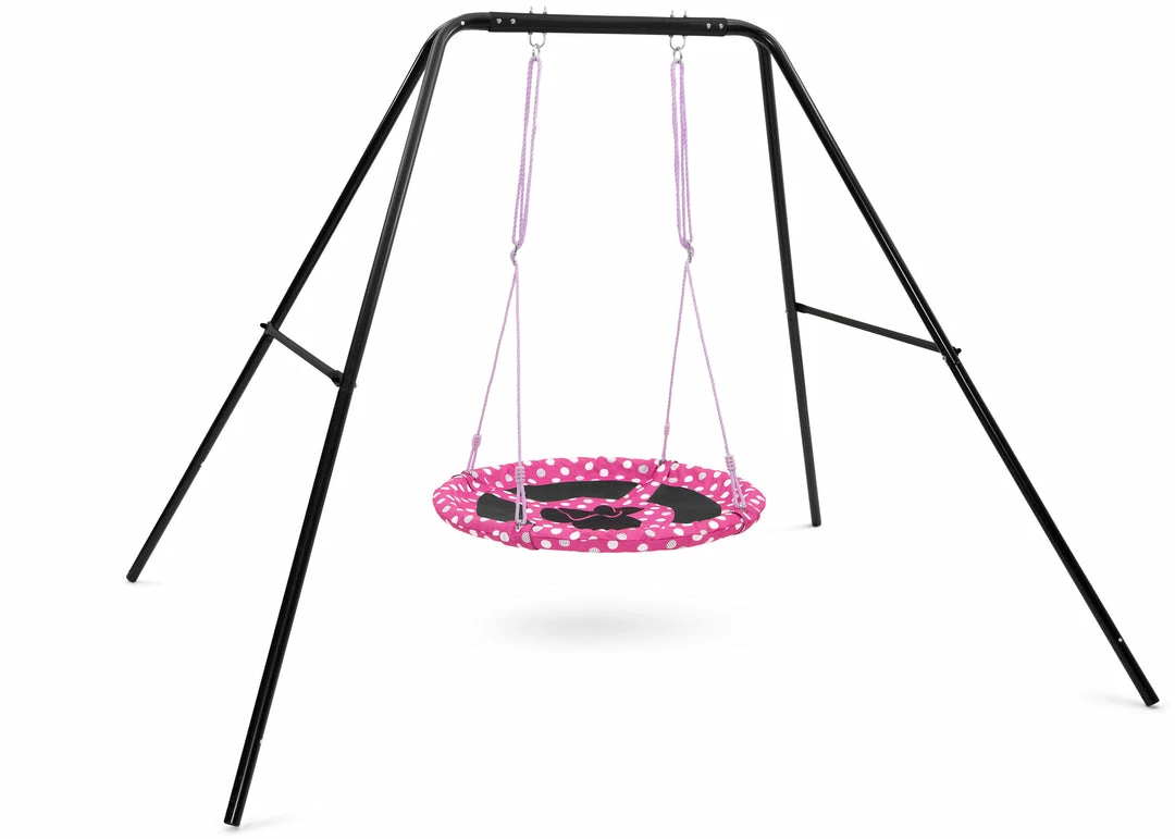 Delta Children Minnie Mouse 40-Inch Saucer Swing For Kids 5 Delta Children Minnie Mouse 40-Inch Saucer Swing For Kids