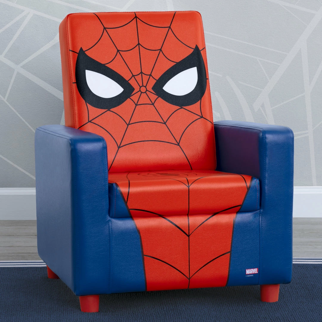 Delta Children Spider-Man High Back Upholstered Chair 7 Delta Children Spider-Man High Back Upholstered Chair