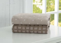 Delta Children What's New Neutral Boho Fitted Crib Sheets - 2 Pack