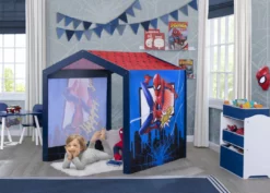 Delta Children Spider-Man Indoor Playhouse With Fabric Tent For Boys And Girls Sale