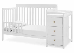 Delta Children Baby Cribs Flynn 5-in-1 Convertible Crib And Changer
