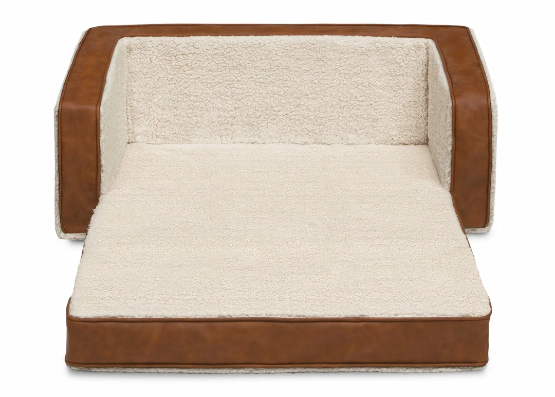 Delta Children Personalization Personalized Cozee Flip-Out Sherpa And Leather 2-in-1 Convertible Sofa To Lounger For Kids 7 Delta Children Personalization Personalized Cozee Flip-Out Sherpa And Leather 2-in-1 Convertible Sofa To Lounger For Kids