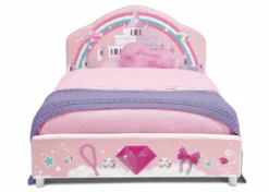 Delta Children Princess Upholstered Twin Bed
