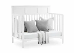 Delta Children Baby Cribs Sweet Beginnings Hart Flat Top 6-in-1 Convertible Crib