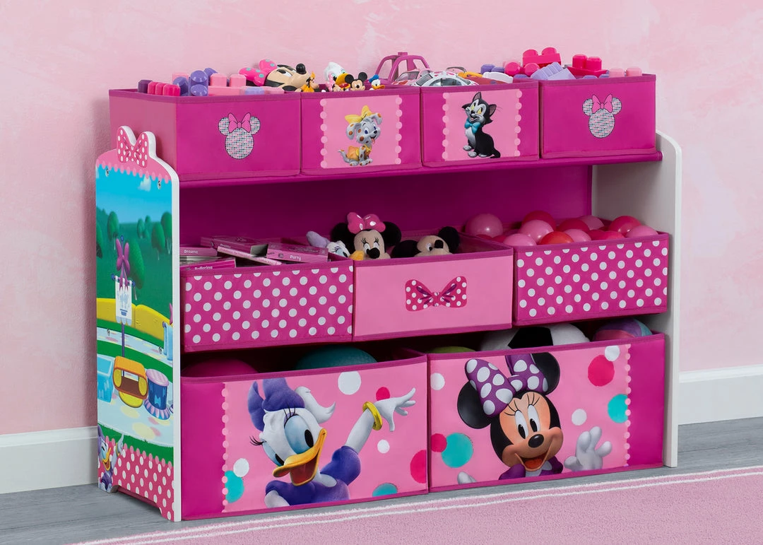 Delta Children Storage Minnie Mouse Deluxe 9 Bin Design And Store Toy Organizer 3 Delta Children Storage Minnie Mouse Deluxe 9 Bin Design And Store Toy Organizer