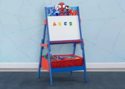 Delta Children Spidey And His Amazing Friends Wooden Activity Easel With Storage