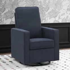 Delta Children Skye Nursery Glider Swivel Chair With LiveSmart Fabric