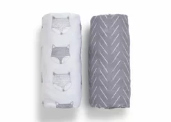 Delta Children Indie Fox Fitted Crib Sheets - 2 Pack