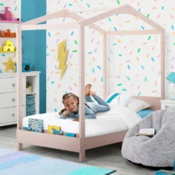 Delta Children Poppy House Twin Bed Twin Beds & Headboards